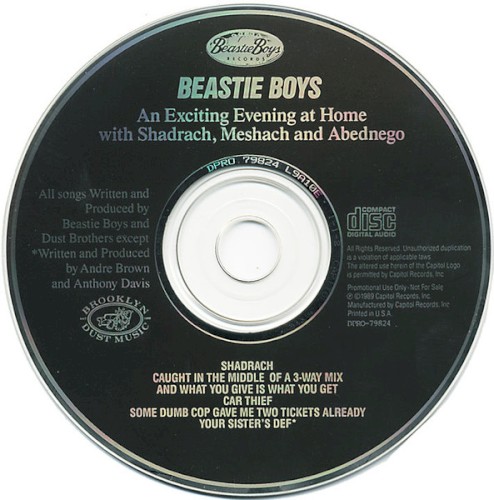 An Exciting Evening at Home With Shadrach, Meshach and Abednego — Beastie Boys