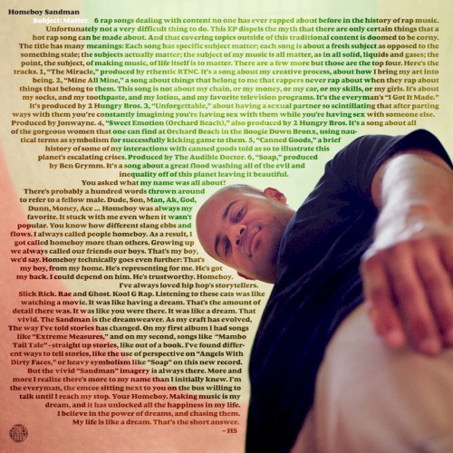 Subject: Matter — Homeboy Sandman