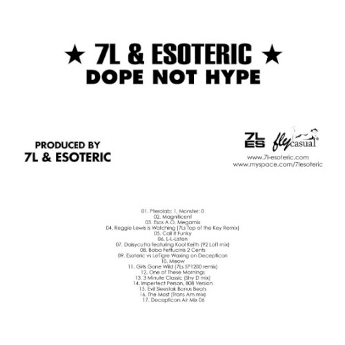 Dope Not Hype — 7L & Esoteric